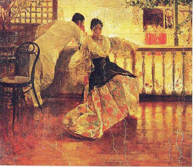 Juan Luna Tampuhan china oil painting image